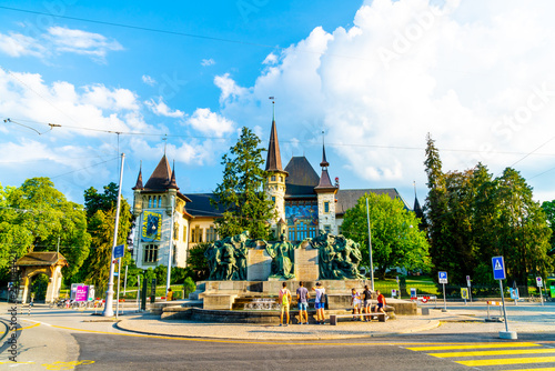 Leinwand Poster  Bern, Switzerland - AUG 23, 2018: The Bern Historical Museum, was designed by ar