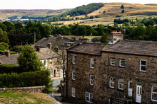 The View From The English Town Of Reeth In The Yourkshire Dales