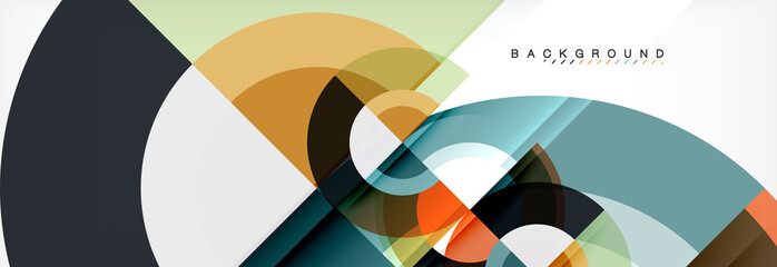 Vector circle abstract background