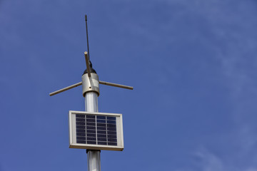 A photovoltaic panel that gives energy to a water pump