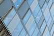 Business architecture building with glass windows and dynamic lines