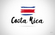 costa rica country flag concept with grunge design icon logo