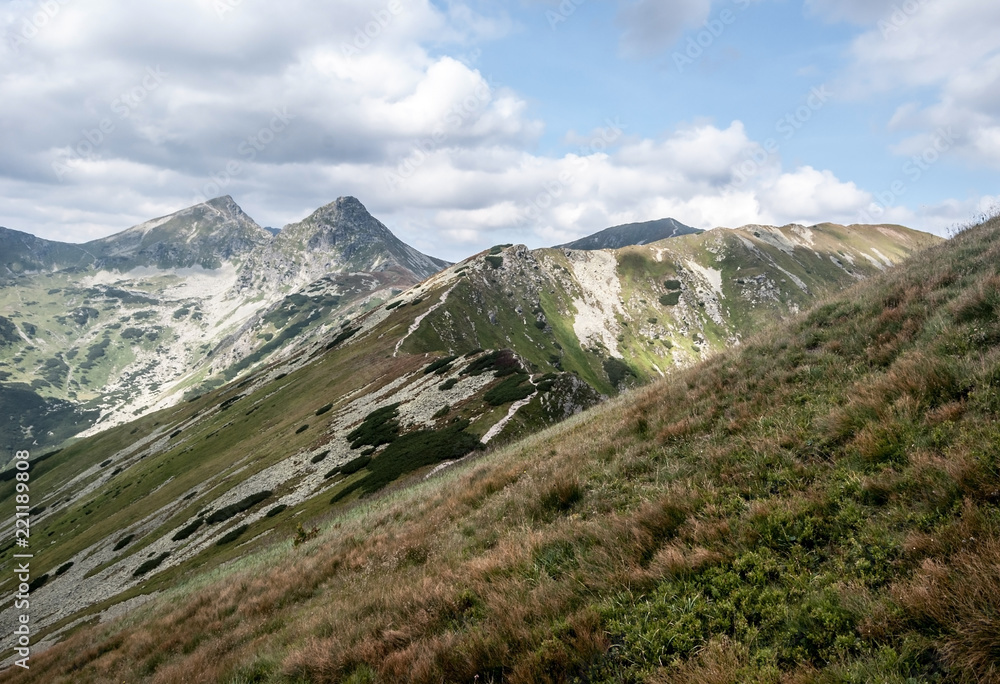 Osty Rohac Derava, Volovec, Ostry Rohac and Placlive peaks in Zapadne Tatry ...