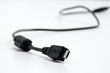 © Aneta - Czarny kabel micro usb na białym tle