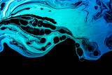 Abstract Liquid marble texture Oil color Background