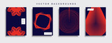 Vector cover designs. Future Poster template. Smartphone modern background set.