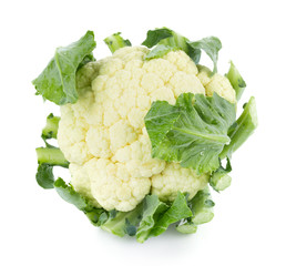 Wall Mural - Cauliflower isolated on white background