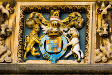 Medieval Coat Of Arms In Bodleian Library, Oxford