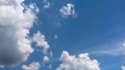 Wall Mural - blue sky with white clouds ะรทำสฟยหำ