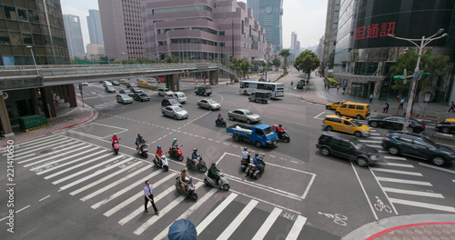 Plakat Traffic in Taipei city