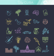 Cuba Icon Set