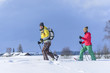 © ARochau - in verschneiter Landschaft mit Schneeschuhen wandern