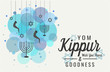 Yom Kippur greeting card or background. vector illustration.