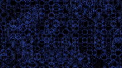 Fototapete - Target Point Hexagon Shape  Bumping Dance Form Concept Motion Background