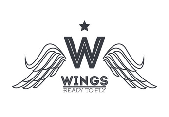 Poster - Luxury wings emblem