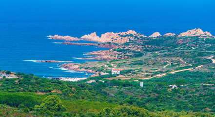 Landscape of Costa Paradiso, Sardinia island, Italy