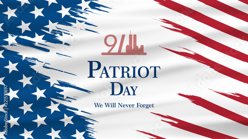 Cuadros en Lienzo Patriot day USA Never forget 9