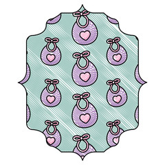 Poster - baby bib pattern 