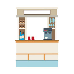 Poster - Coffee stand isolated