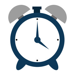 Sticker - alarm time clock isolated icon