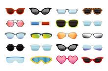 Set Of Different Sun Glasses