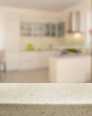 Blurred kitchen background