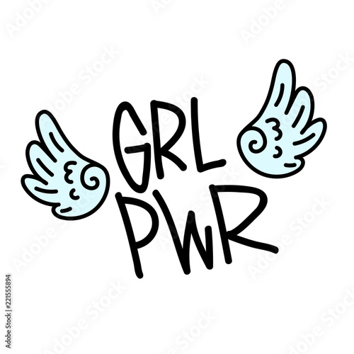 Grl Pwr Short Quote Girl Power Cute Hand Drawing Illustration Stock Vector Adobe Stock Grl Pwr Short Quote Girl Power Cute Hand Drawing Illustration Stock Vector Adobe Stock