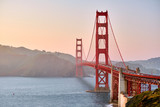 Golden Gate Bridge at sunset, San Francisco, California