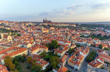 Prague Castle, President Residence, Old Red Rooftops