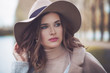 © millaf (Nemchinova) - Beautiful brunette woman outdoor, lifestyle portrait