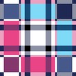 © MARTIN - seamless checkered pattern in blue, black, purple, pink and white