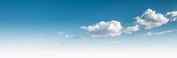 Wall Mural - Clear blue sky and white clouds