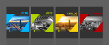 Cover Design For Annual Report Business Catalog Company Profile Brochure Magazine Flyer Booklet Poster Banner. A4 Landscape Template Element Cover Vector EPS-10 Sample Image With Gradient Mesh.