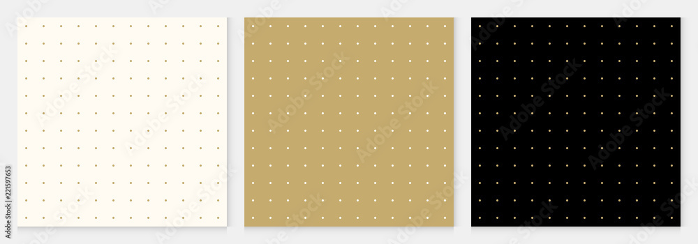 Pattern seamless dot abstract background gold luxury color geometric vector. - obrazy, fototapety, plakaty 