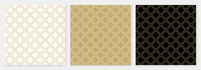 pattern seamless diagonal square abstract background gold luxury color geometric vector.