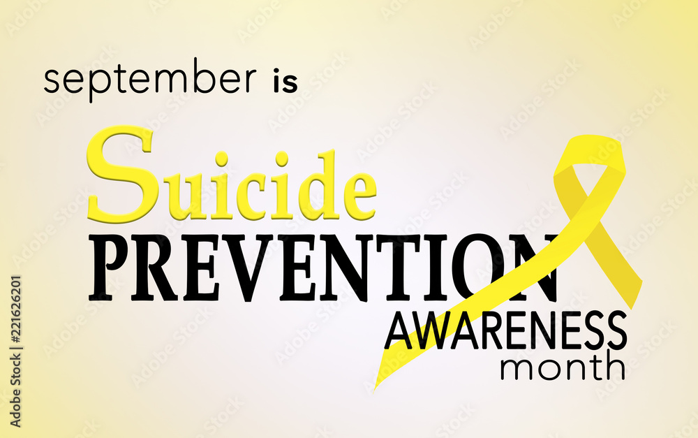 September is suicide prevention awareness month Stock Illustration ...