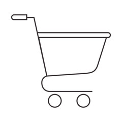 Sticker - shopping cart isolated icon