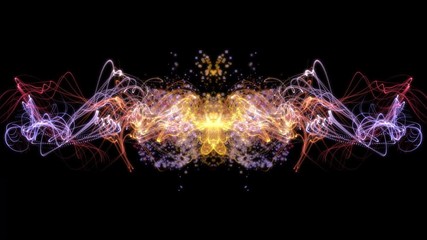 Poster - Twist Wave Kaleidoscope Plasma Moving Particle Form Motion Background	