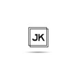© Scooby - Initial Letter JK Logo Template Design