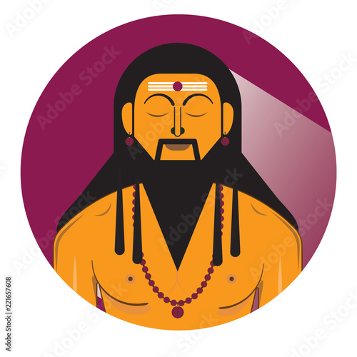 Indian Monk Sage Sadhu Guru Siddha Yogi Rishi Buy This Stock Vector And Explore Similar Vectors At Adobe Stock Adobe Stock indian monk sage sadhu guru siddha