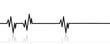 © majivecka - Vector illustration of heart pulse on a white background.