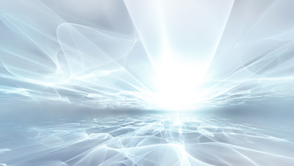 white futuristic background