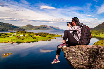 Sticker - Nature photographer Norway Lofoten archipelago.