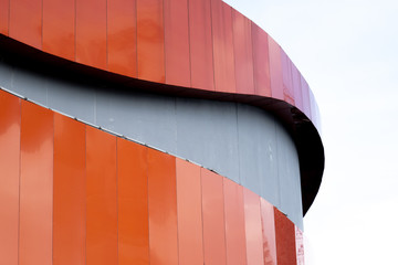 Fototapete - Abstract background architecture lines. modern architecture detail