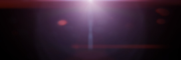 Wall Mural - beautiful purple lens flare effect overlay texture with bokeh effect and anamorphic light streak in 