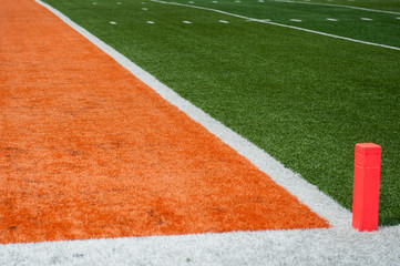 football end zone goal line