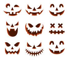 Scary Halloween Pumpkin Face Icon