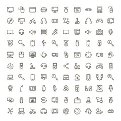 Online game icon set.