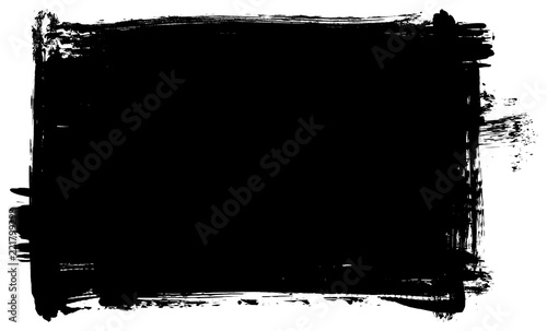 Paint brush grunge border frame Tableau sur Toile