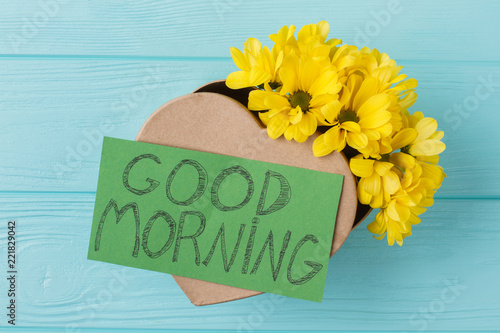 Morning Surprise Flowers And Gift Box Heart Shaped Gift Box With
